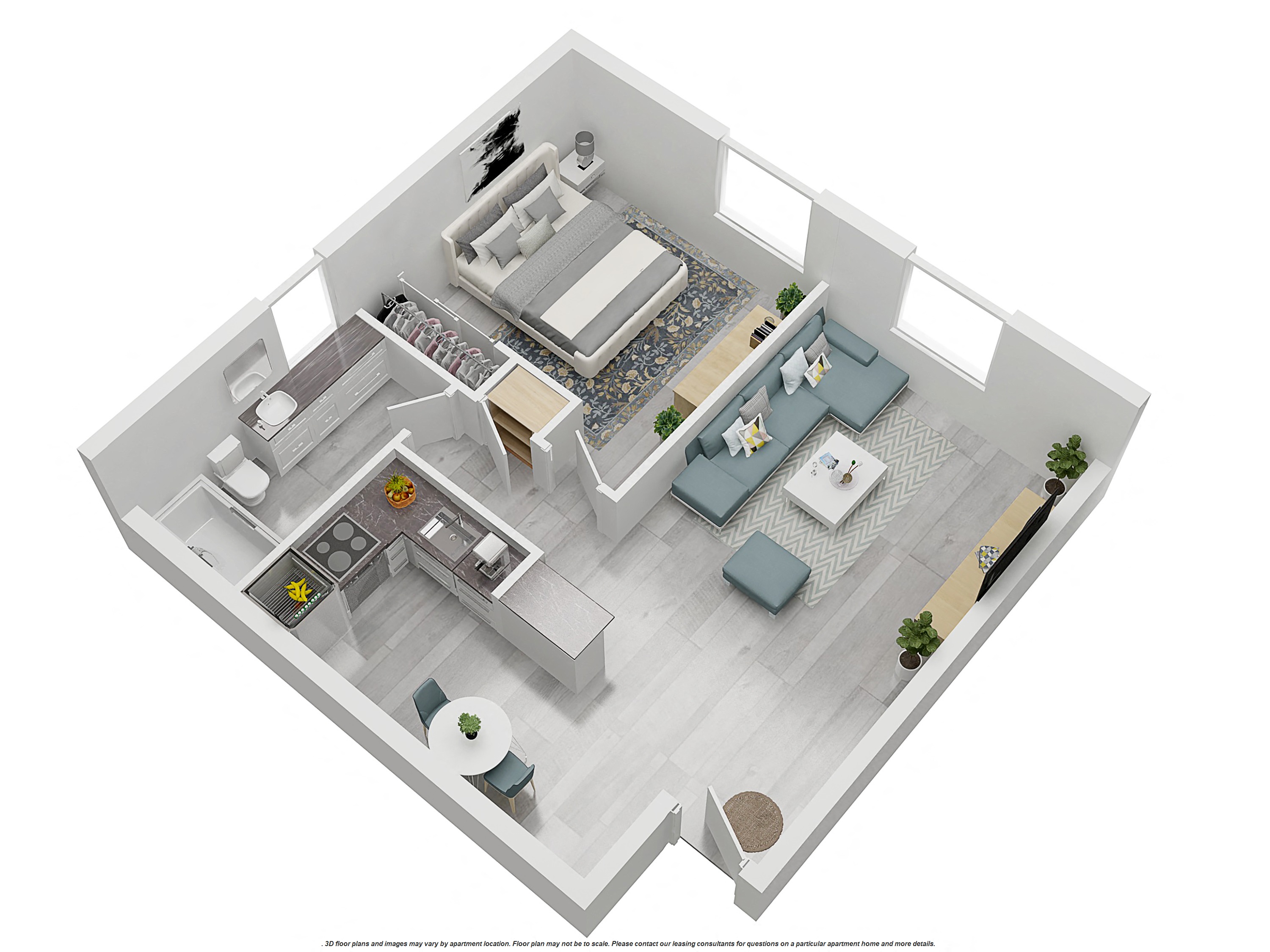 1 Bedroom Floor Plan