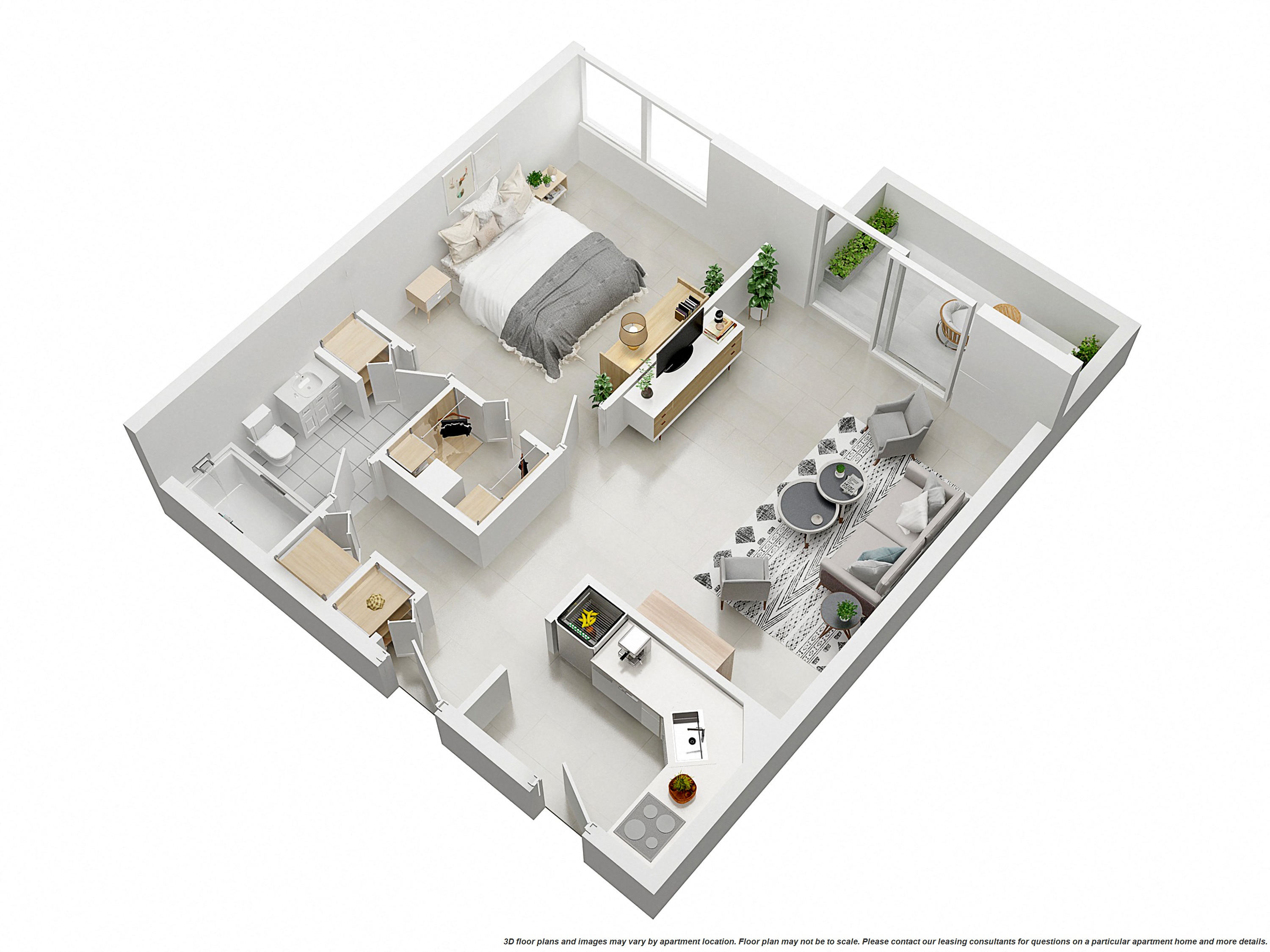 1 Bedroom/ 1 Bathroom