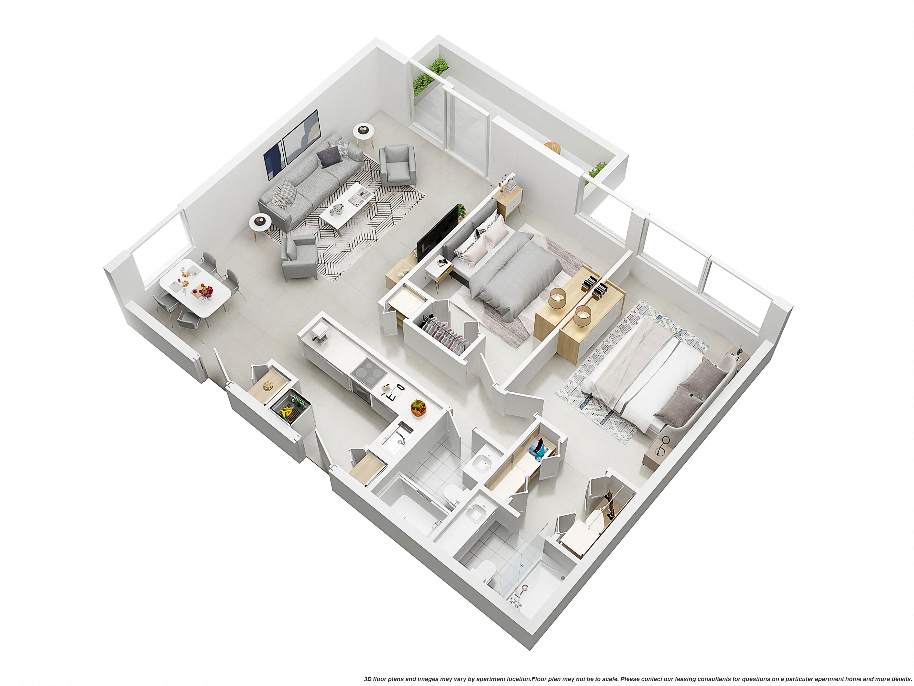 2 Bedroom/ 2 Bath
