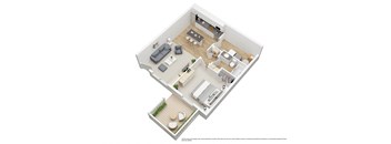 1 Bedroom/ 1 Bathroom