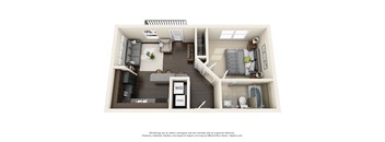 Cypress Floor Plan at Lake Lofts at Deerwood, Florida, 32216