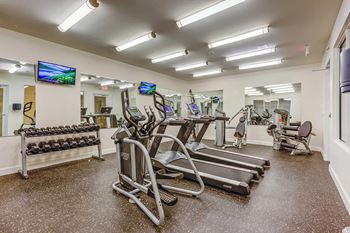 Fitness Center With Modern Equipment at Lake Lofts at Deerwood, Jacksonville
