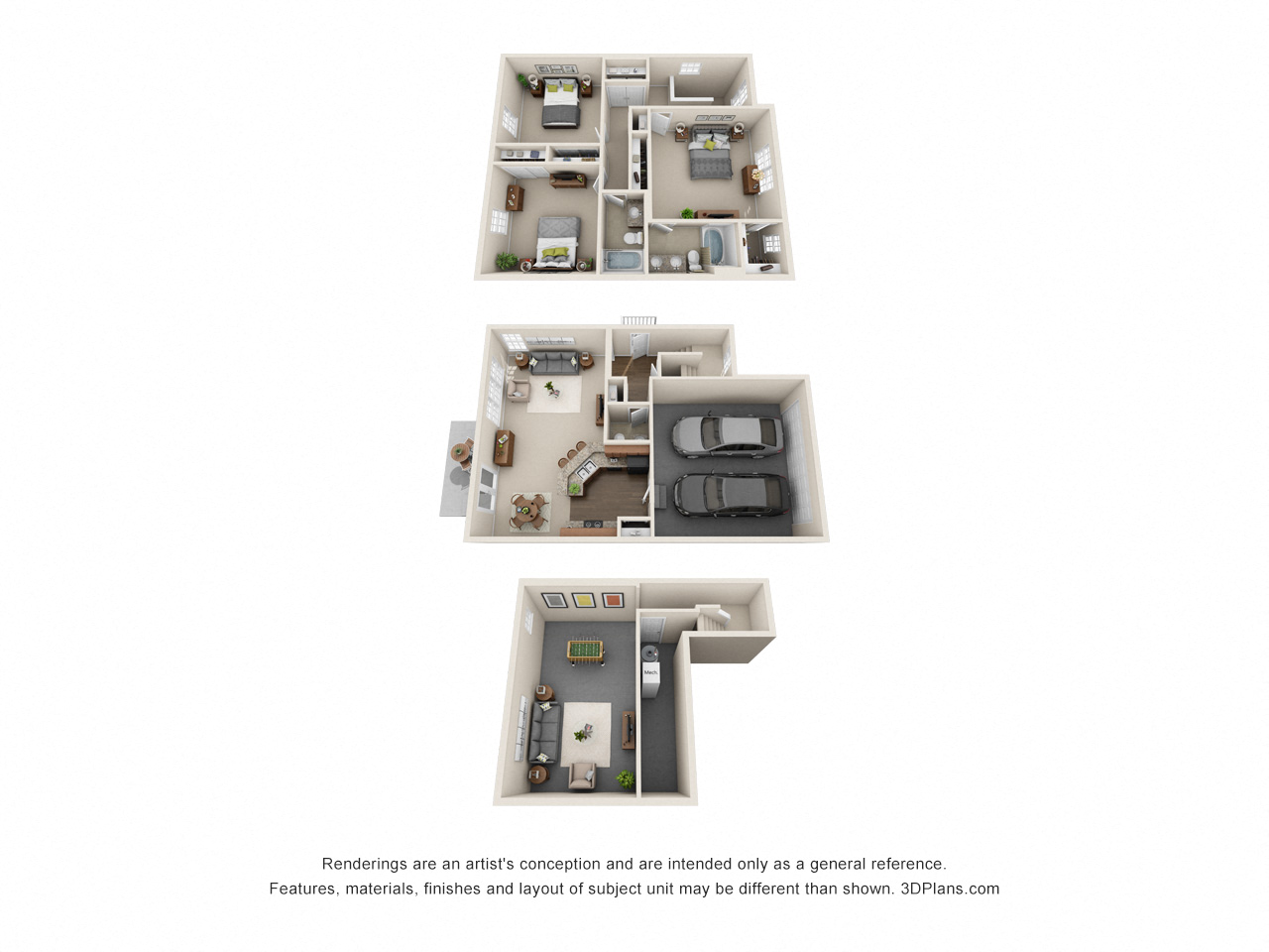 3 Bedroom Floor Plan