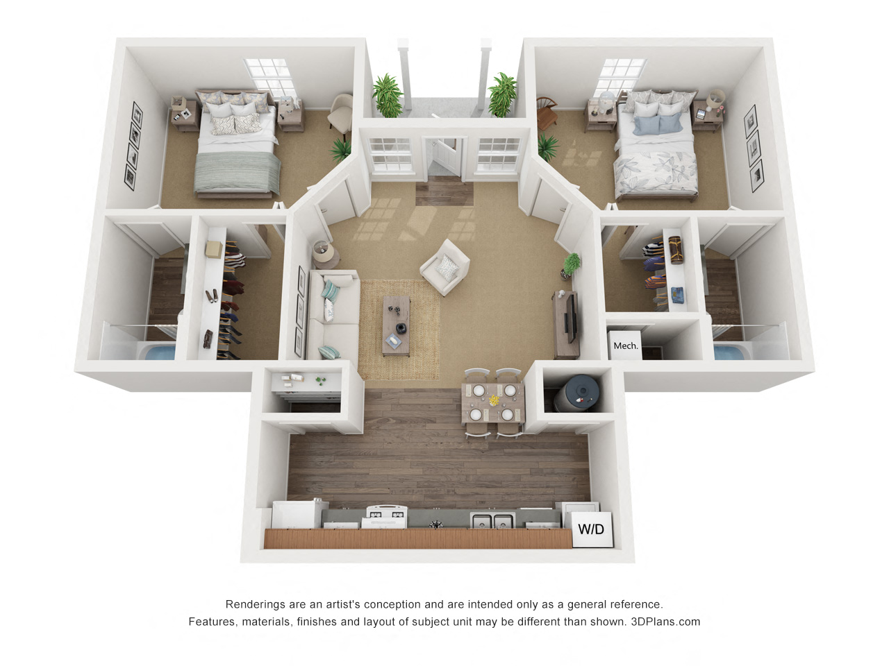 2 bed 2 bath Mango Floor Plan at The Groves at Wimauma, Wimauma, Florida