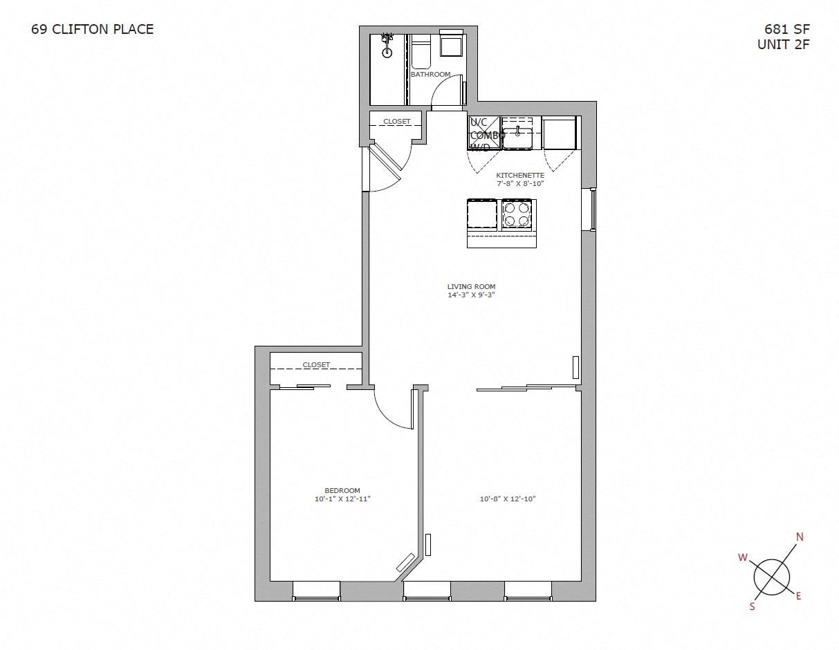 Floor Plans of 69 Clifton Place in Brooklyn, NY