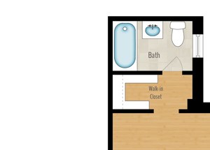 Studio A - 430 SQ FT Studio
