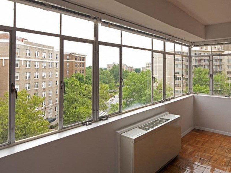 Washington D.C. apartment with wall-to-wall windows for ample natural light