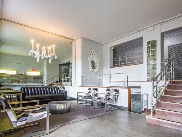 Front Lobby With Seating At Macomb Gardens Apartments In Washington D.C.