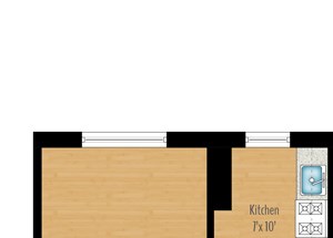 1 Bedroom A - 651 SQ FT 1 Bedroom