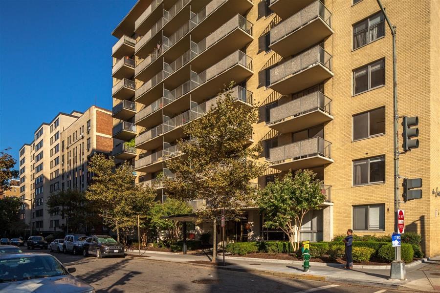 The Seville apartment building exterior