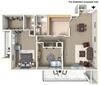 2 Bedroom 1.5 Bathroom