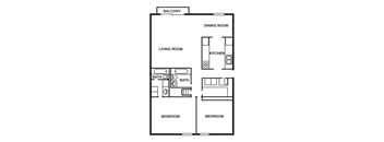 2 Bedroom/2 Bathroom