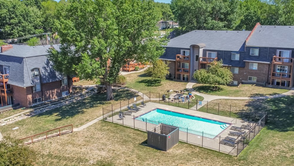 a view of the pool at the residence inn