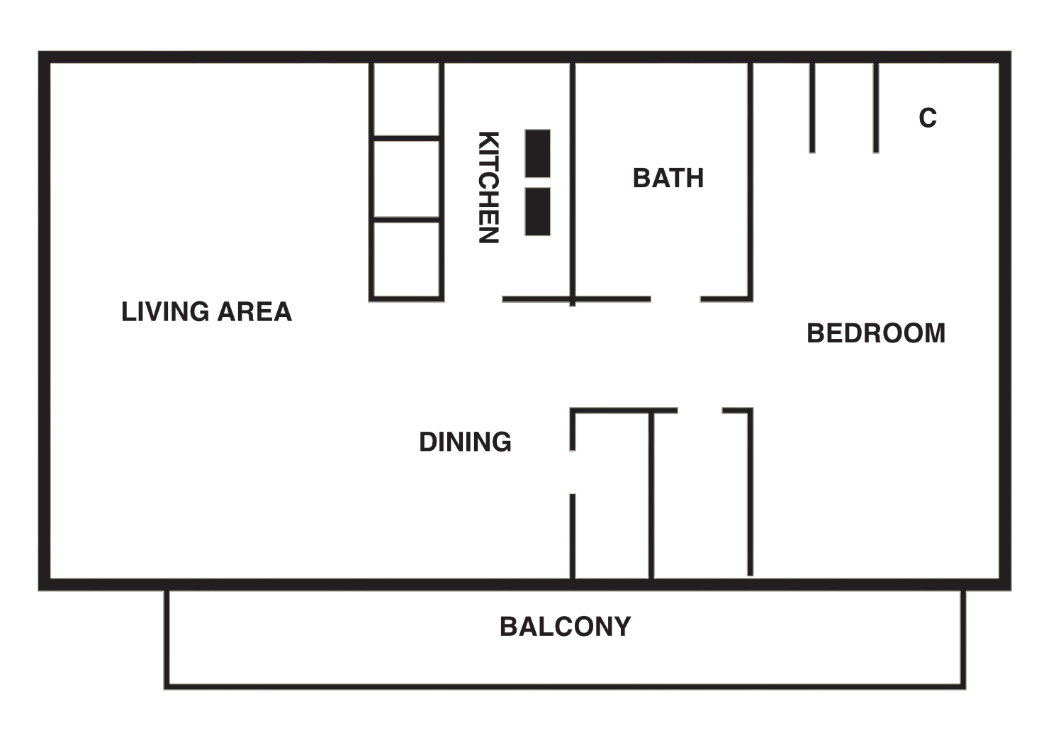 1 bedroom