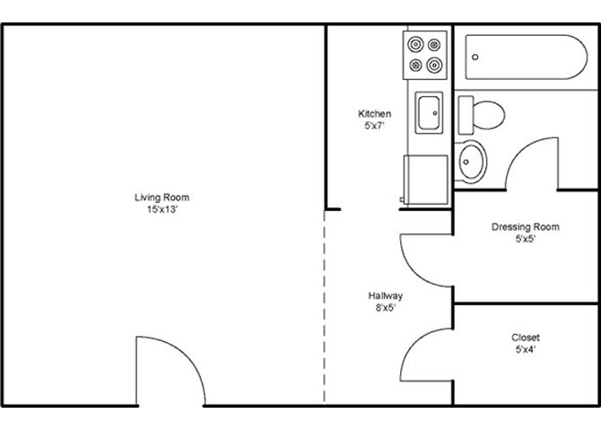 Studio Floor Plan 1