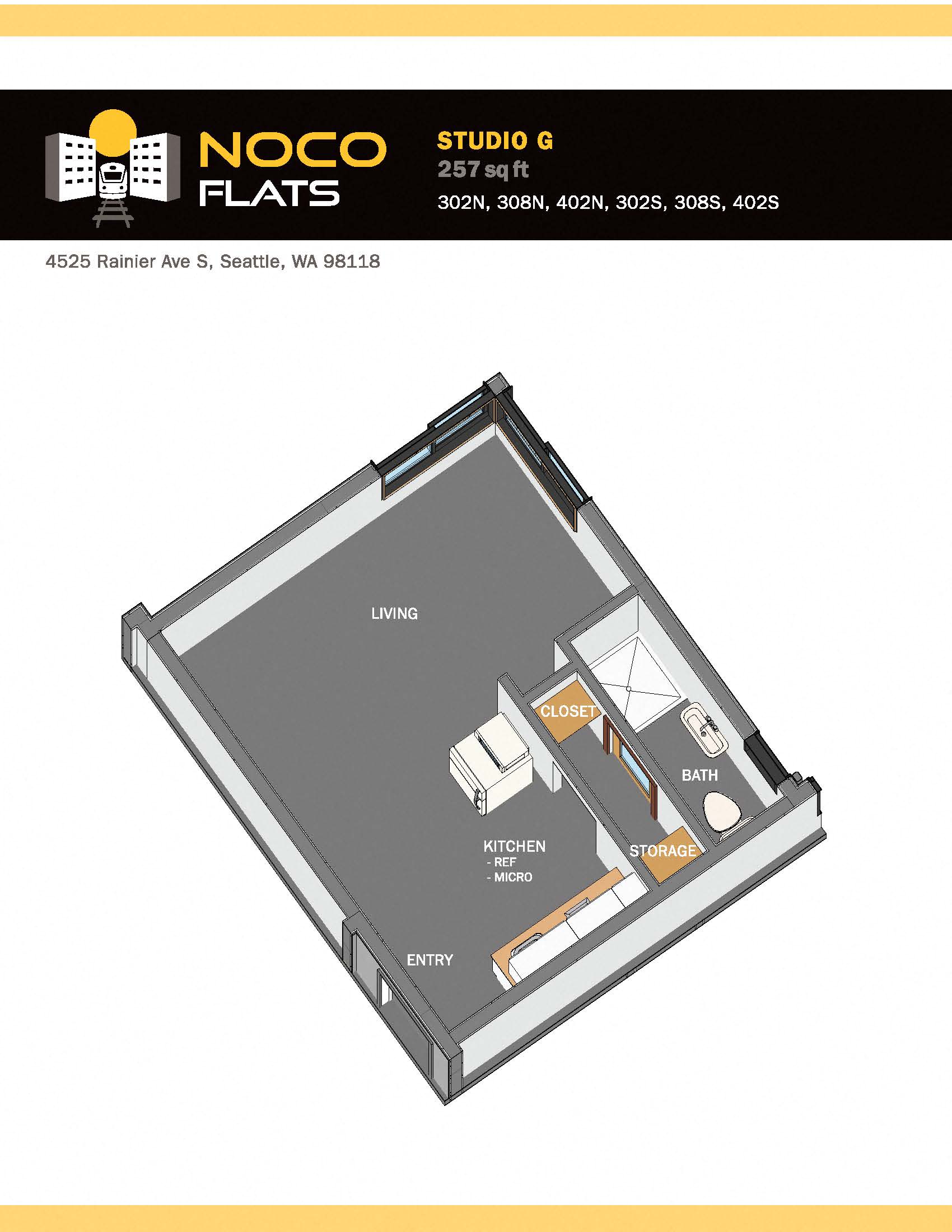 a schematic of a nook flats computer system with the floor plan
