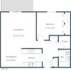 Columbia West Apartments | One Bedroom Plan A Columbia West Apartments | One Bedroom Plan A