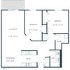 Columbia West Apartments | One Bedroom Plan B (with Den) Columbia West Apartments | One Bedroom Plan B (with Den)
