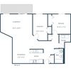 Columbia West Apartments | One Bedroom Plan C (with Den) Columbia West Apartments | One Bedroom Plan C (with Den)
