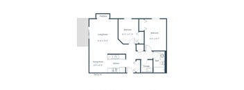 Columbia West Apartments | Two Bedroom Plan B