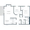 Columbia West Apartments | Two Bedroom Plan B Columbia West Apartments | Two Bedroom Plan B
