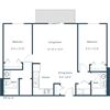 Columbia West Apartments | Two Bedroom Two Bath Floor Plan Columbia West Apartments | Two Bedroom Two Bath Floor Plan