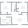 River Park Apartments | Two Bedroom Floor Plan River Park Apartments | Two Bedroom Floor Plan
