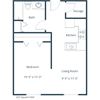 Sierra Ridge Apartments | Efficiency Floor Plan Sierra Ridge Apartments | Efficiency Floor Plan