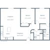 Sierra Ridge Apartments | Two Bedroom Two Bath Floor Plan Sierra Ridge Apartments | Two Bedroom Two Bath Floor Plan