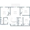 Danbury Apartments | Three Bedroom Floor Plan A Danbury Apartments | Three Bedroom Floor Plan A