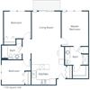 East Bridge Apartments | Three Bedroom Floor Plan A East Bridge Apartments | Three Bedroom Floor Plan A