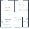 Maplewood Bend Apartments | One Bedroom Floor Plan B Maplewood Bend Apartments | One Bedroom Floor Plan B