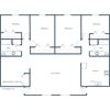 Parkwest Gardens Apartments | Four Bedroom Floor Plan Parkwest Gardens Apartments | Four Bedroom Floor Plan