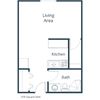 North Manor Apartments | Efficiency Floor Plan North Manor Apartments | Efficiency Floor Plan