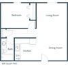 North Manor Apartments | One Bedroom Floor Plan North Manor Apartments | One Bedroom Floor Plan