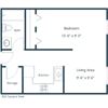 Southgate Apartments | Efficiency Floor Plan Southgate Apartments | Efficiency Floor Plan