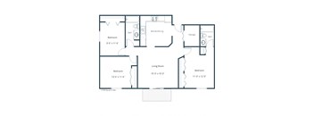 Southgate Apartments | Three Bedroom Floor Plan C