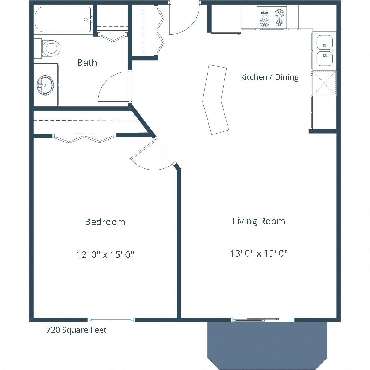 Summit Point Apartments | One Bedroom Floor Plan Summit Point Apartments | One Bedroom Floor Plan