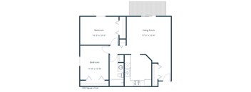 Ashbury Apartments | Two Bedroom Floor Plan C