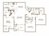 3 Bed 2 Bath Floor Plan 3 Bed 2 Bath Floor Plan at The Preserve at Greenway Park, Casper, WY