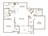2 Bed 2 Bath Floor Plan 2 Bed 2 Bath Floor Plan at The Preserve at Greenway Park, Wyoming