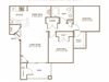 2 Bedroom 1 Bath Floor Plan 2 Bedroom 1 Bath Floor Plan at The Preserve at Greenway Park, Casper