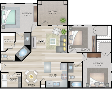 E1 Floor Plan 7