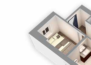 586 SQFT Junior 3D View Floor Plan at Park Heights by the Lake Apartments, Chicago, Illinois 586 SQFT Junior 3D View Floor Plan at Park Heights by the Lake Apartments, Chicago, Illinois