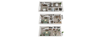 2 Bedroom 3.5 Bath with Basement