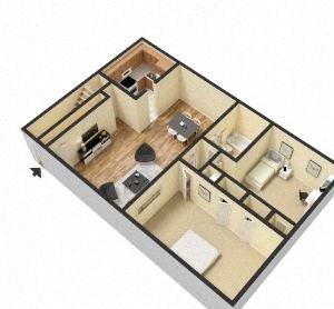 2 Bedroom 2 Bath