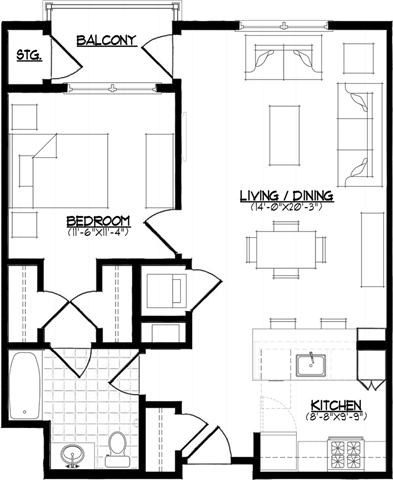 35 Valley Avenue Studio-2 Beds Apartment for Rent - Photo Gallery 21