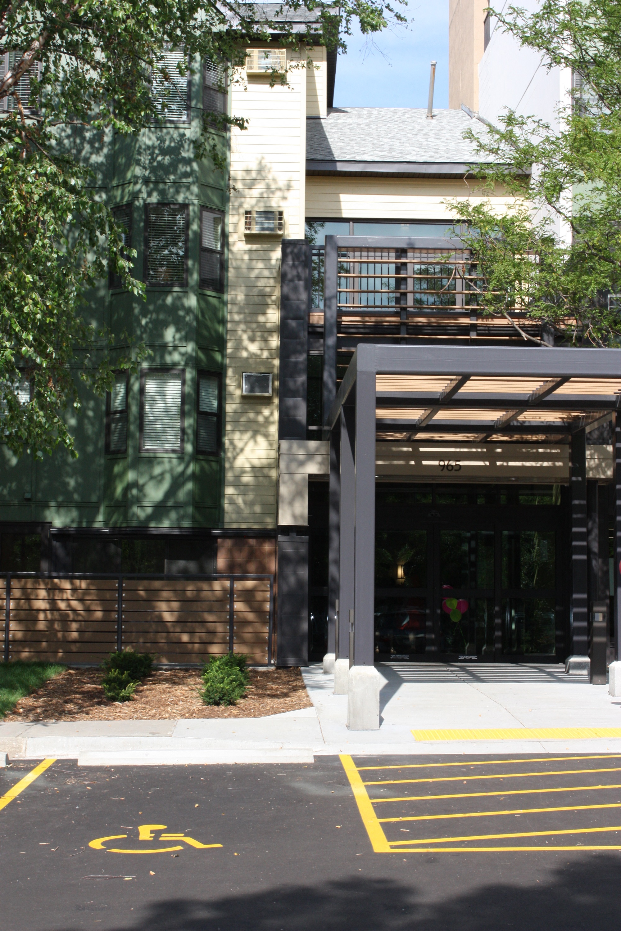 Close Up Building Entrance