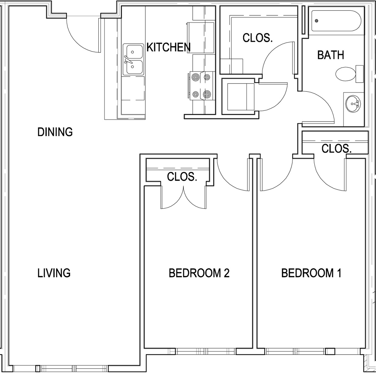 2 Bedroom Market