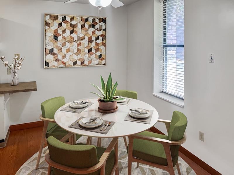 Gorgeous dining area with window